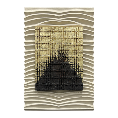 Gold Core Ripple Wall Relief
