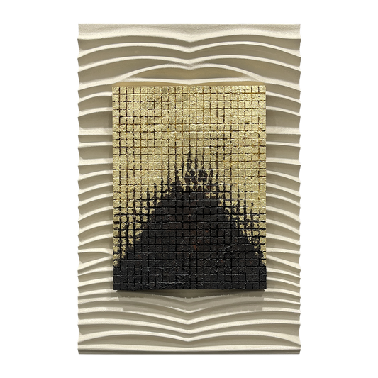Gold Core Ripple Wall Relief