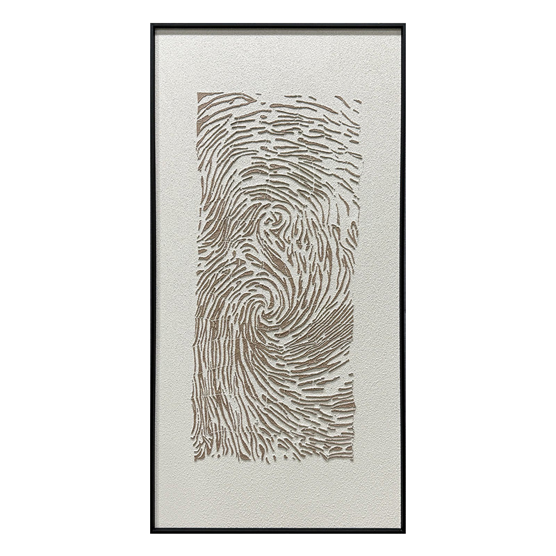Abstract Earth Tone Flowing Textured Canvas Acrylic Painting