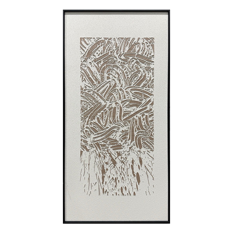 Abstract Earth Tone Flowing Textured Canvas Acrylic Painting