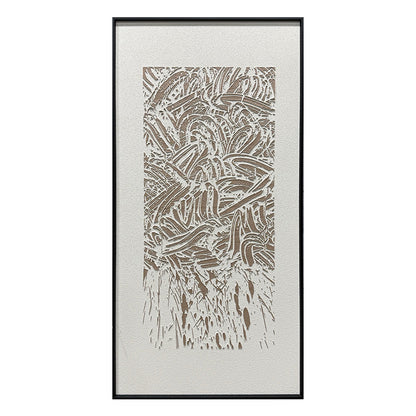 Abstract Earth Tone Flowing Textured Canvas Acrylic Painting