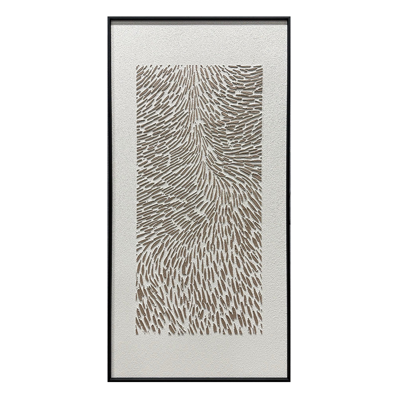 Abstract Earth Tone Flowing Textured Canvas Acrylic Painting