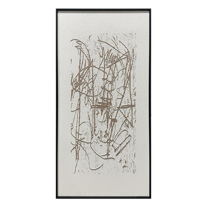 Abstract Earth Tone Flowing Textured Canvas Acrylic Painting