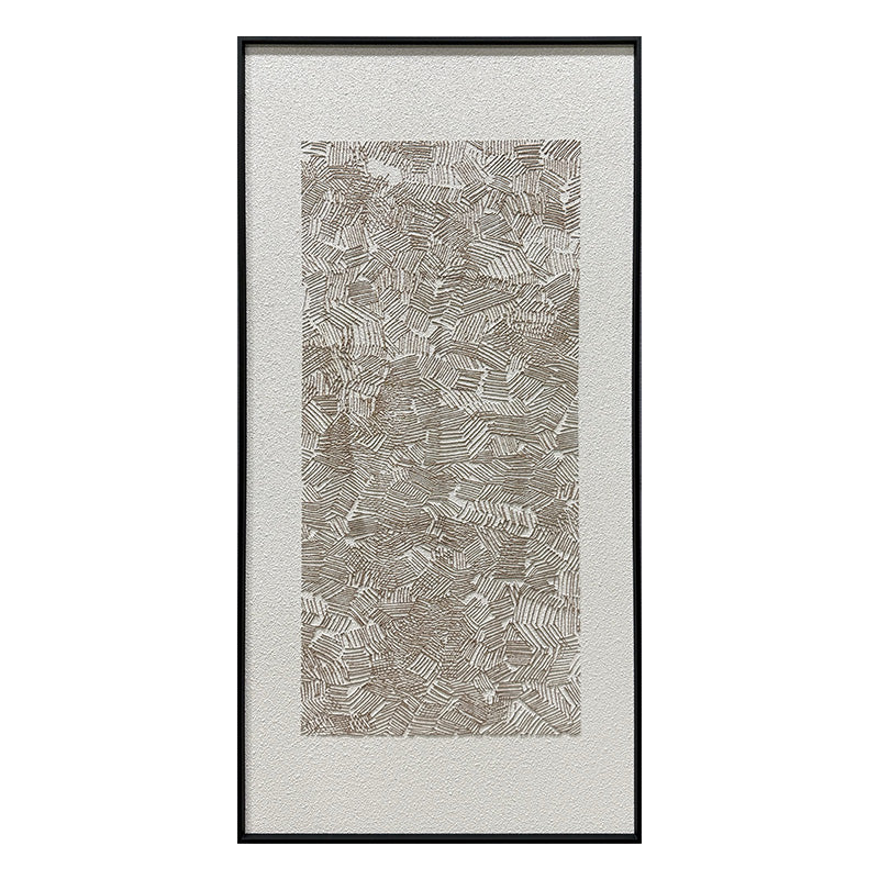 Abstract Earth Tone Flowing Textured Canvas Acrylic Painting
