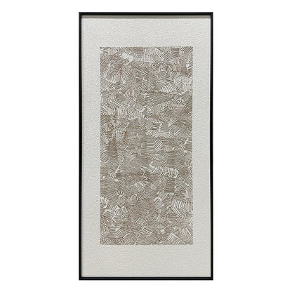 Abstract Earth Tone Flowing Textured Canvas Acrylic Painting