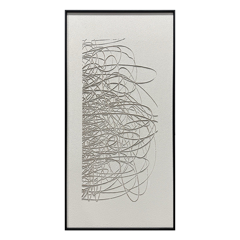 Abstract Earth Tone Flowing Textured Canvas Acrylic Painting