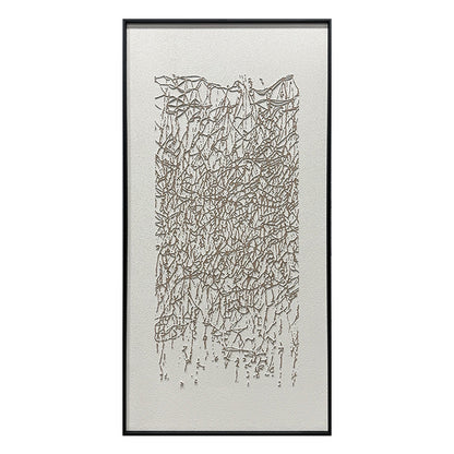 Abstract Earth Tone Flowing Textured Canvas Acrylic Painting