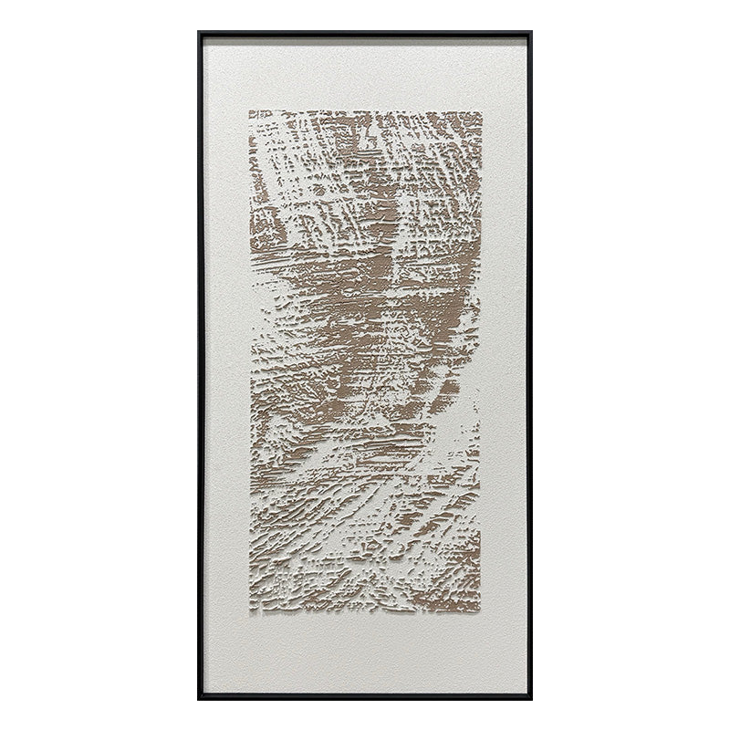 Abstract Earth Tone Flowing Textured Canvas Acrylic Painting