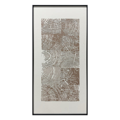 Abstract Earth Tone Flowing Textured Canvas Acrylic Painting