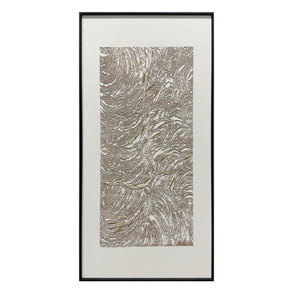 Luxury Heavy Impasto Wave Dimensional Wall Art