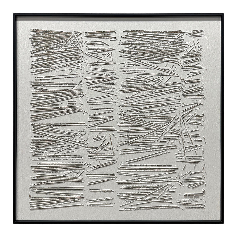 Abstract Geometric Linear Textured Canvas Wall Art