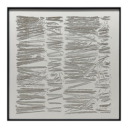 Abstract Geometric Linear Textured Canvas Wall Art
