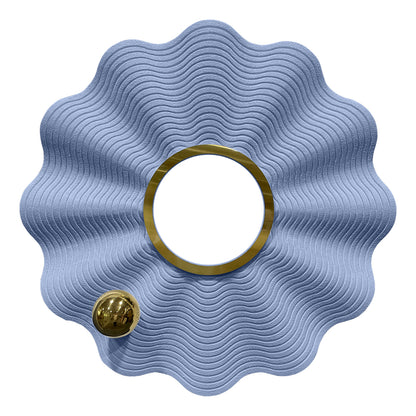 Ivory Fluted Halo Wall Sculpture