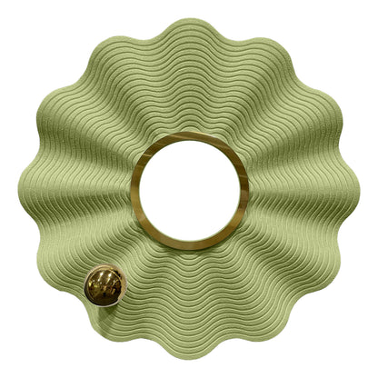 Ivory Fluted Halo Wall Sculpture