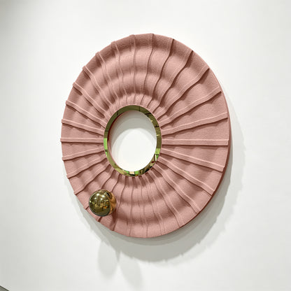 Powder Blue Ring Mirror Wall Art