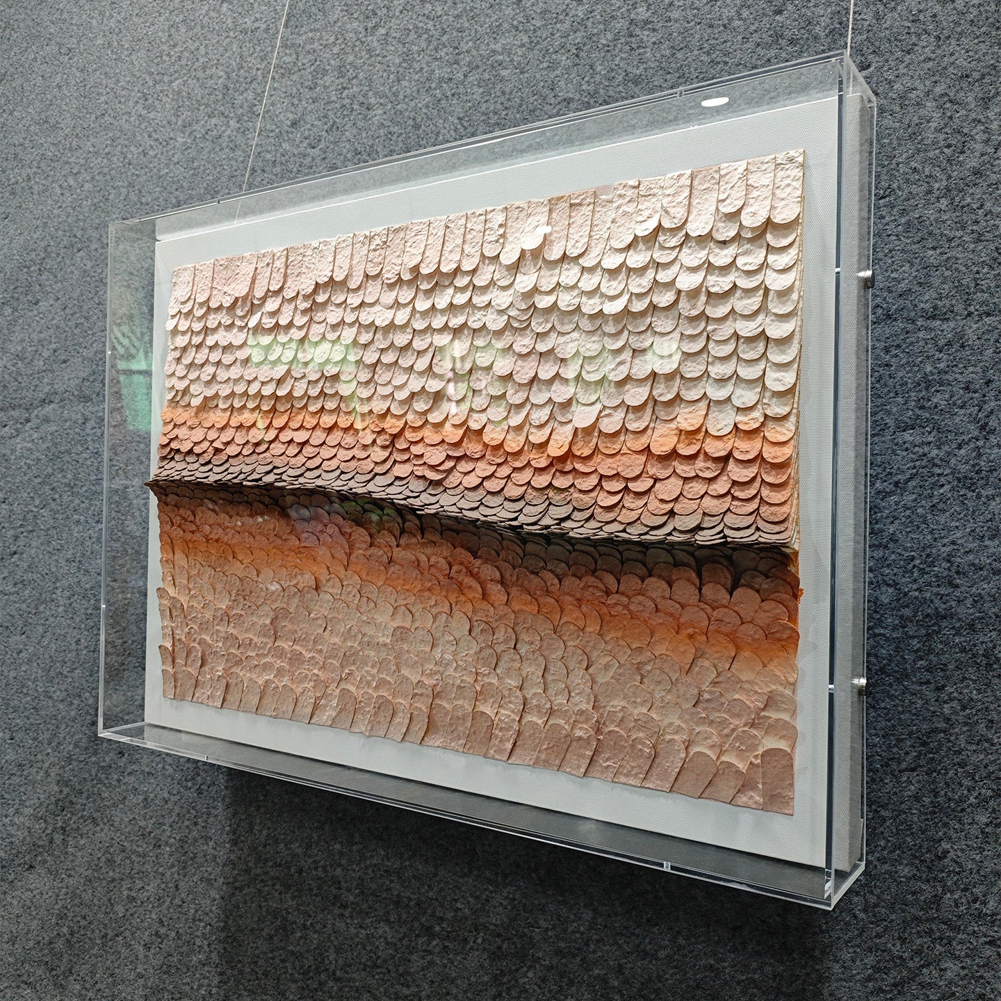 Luxury Dimensional Paper Roll Wall Decor - Textured 3D Artwork