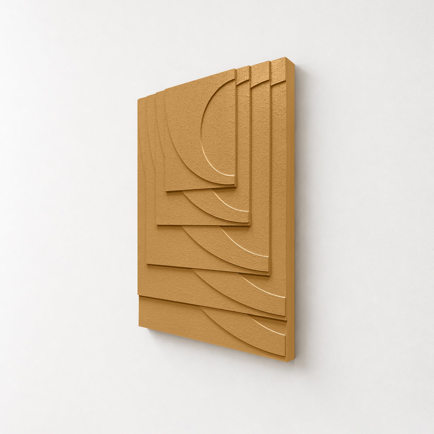 Terracotta Geometry Carved Wall Panel