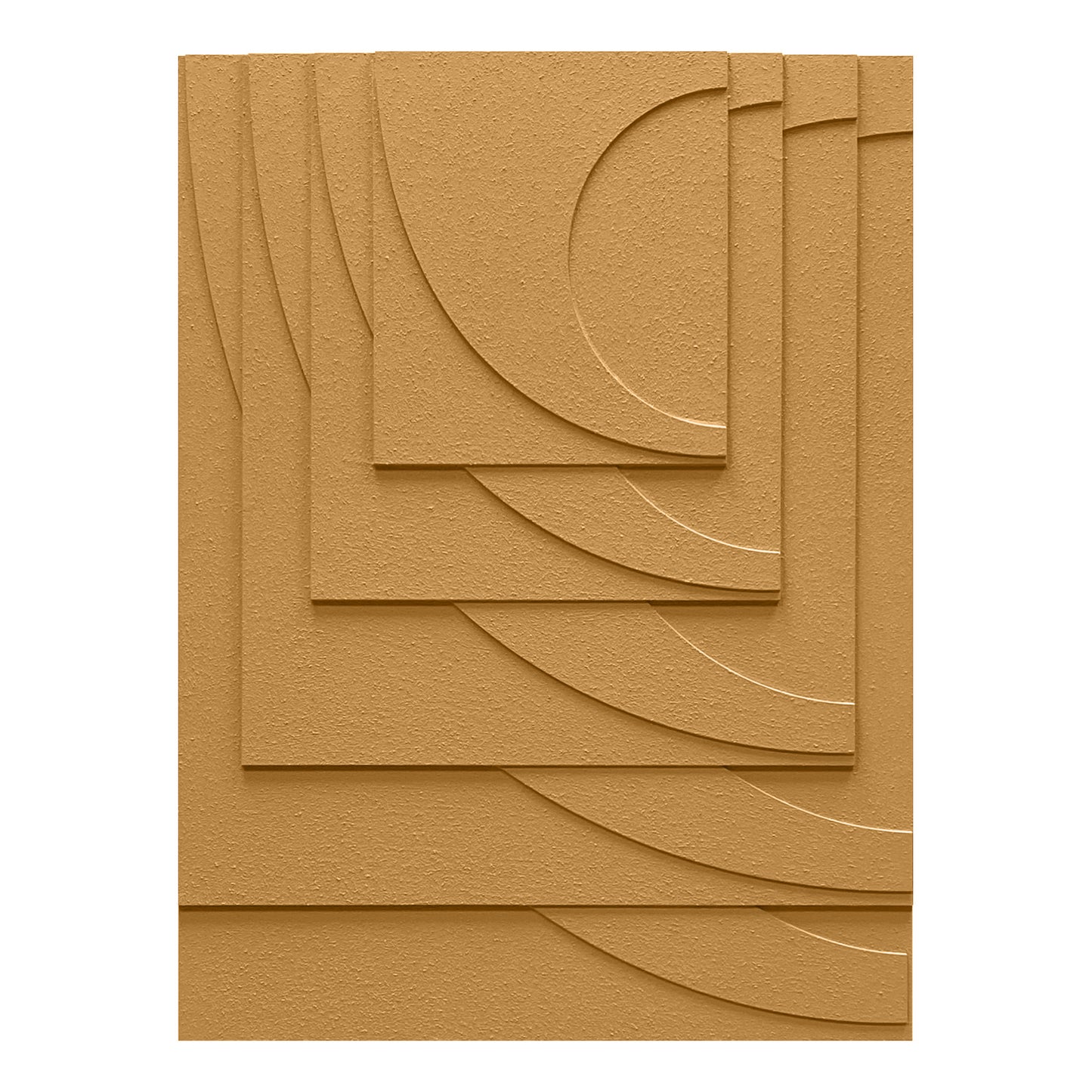 Terracotta Geometry Carved Wall Panel
