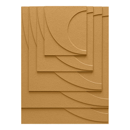 Terracotta Geometry Carved Wall Panel