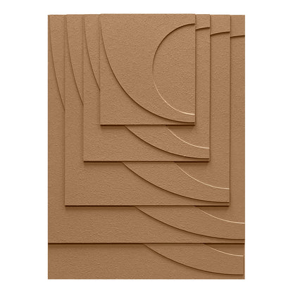 Terracotta Geometry Carved Wall Panel