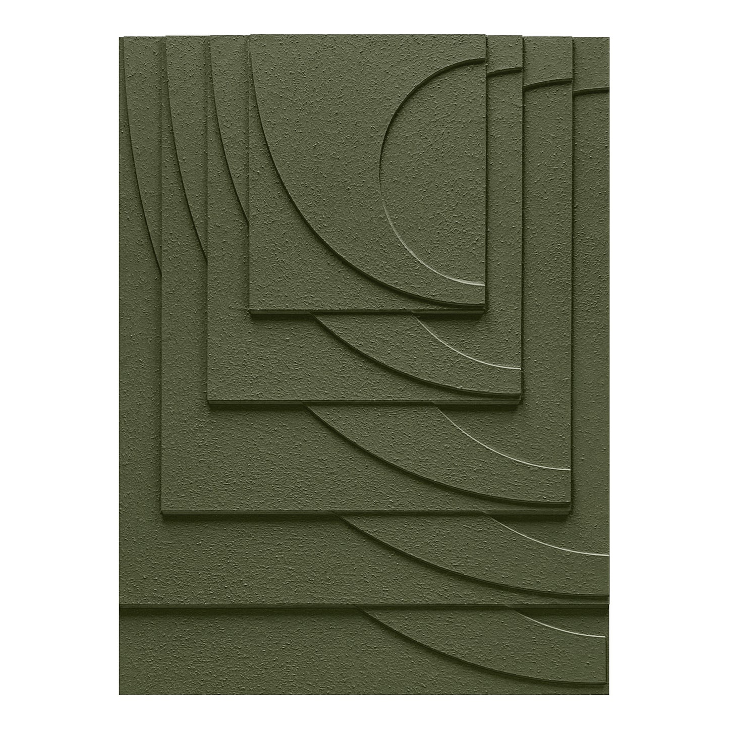 Terracotta Geometry Carved Wall Panel