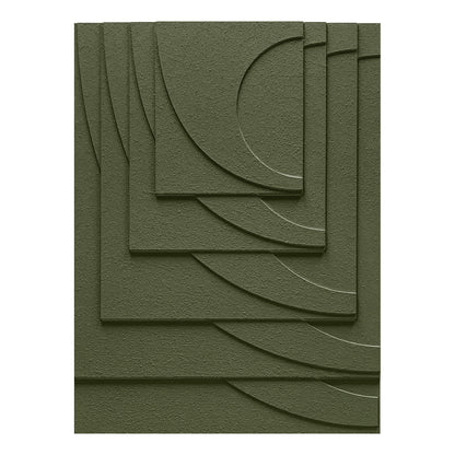 Terracotta Geometry Carved Wall Panel