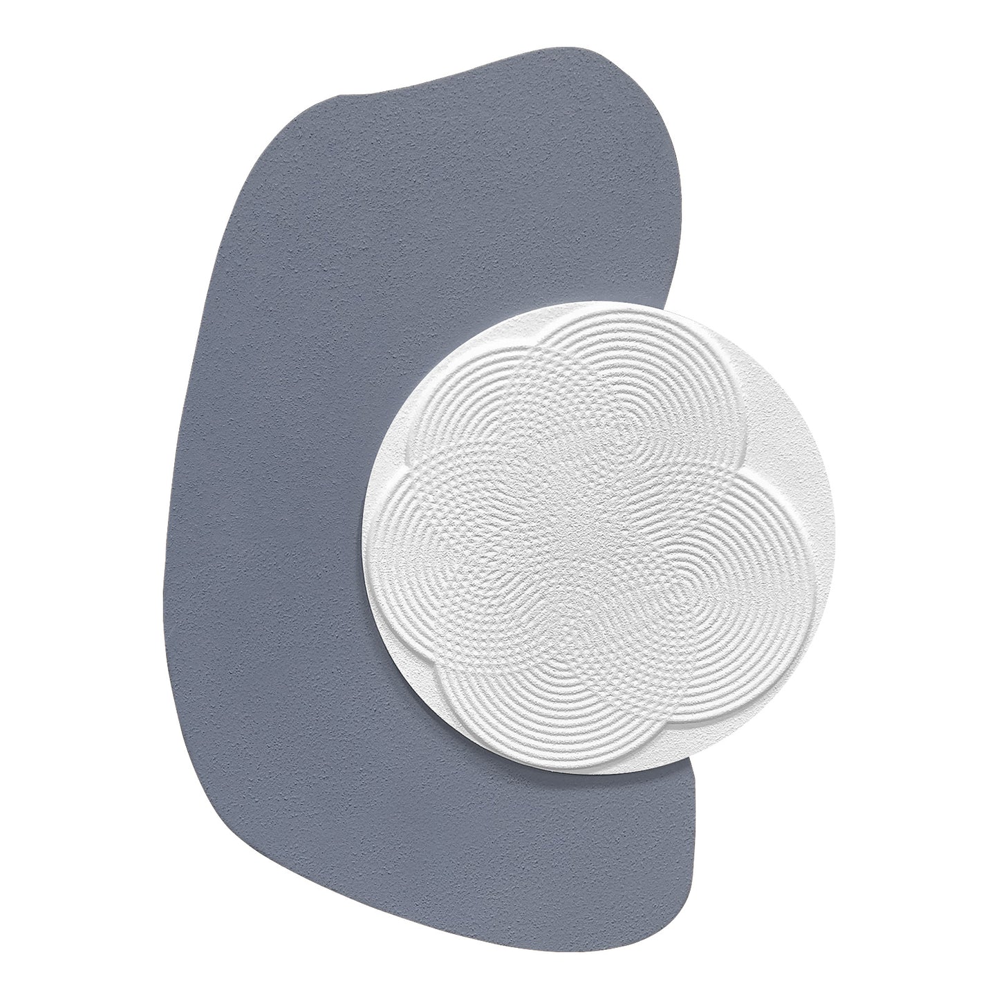 Taupe Ripple Circle Wall Relief