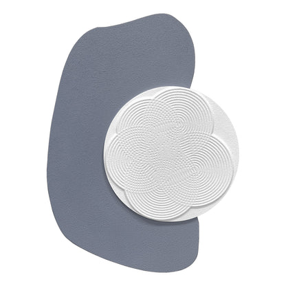 Taupe Ripple Circle Wall Relief