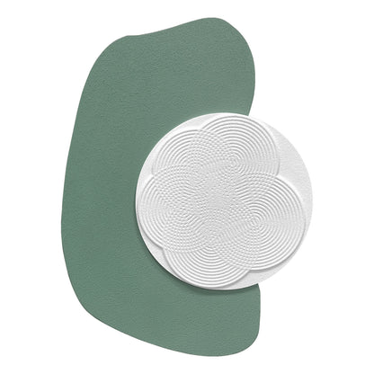 Taupe Ripple Circle Wall Relief