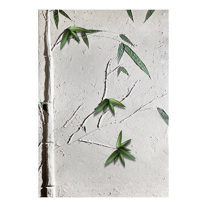 Green Bamboo Diptych Textured Art