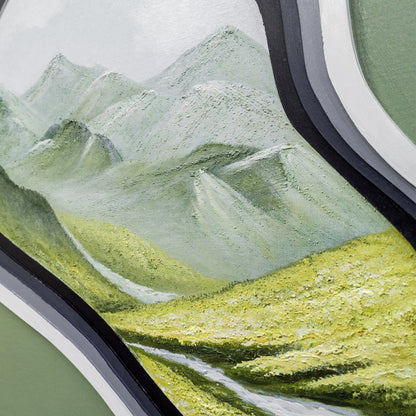 Mountain View Organic Mirror Art