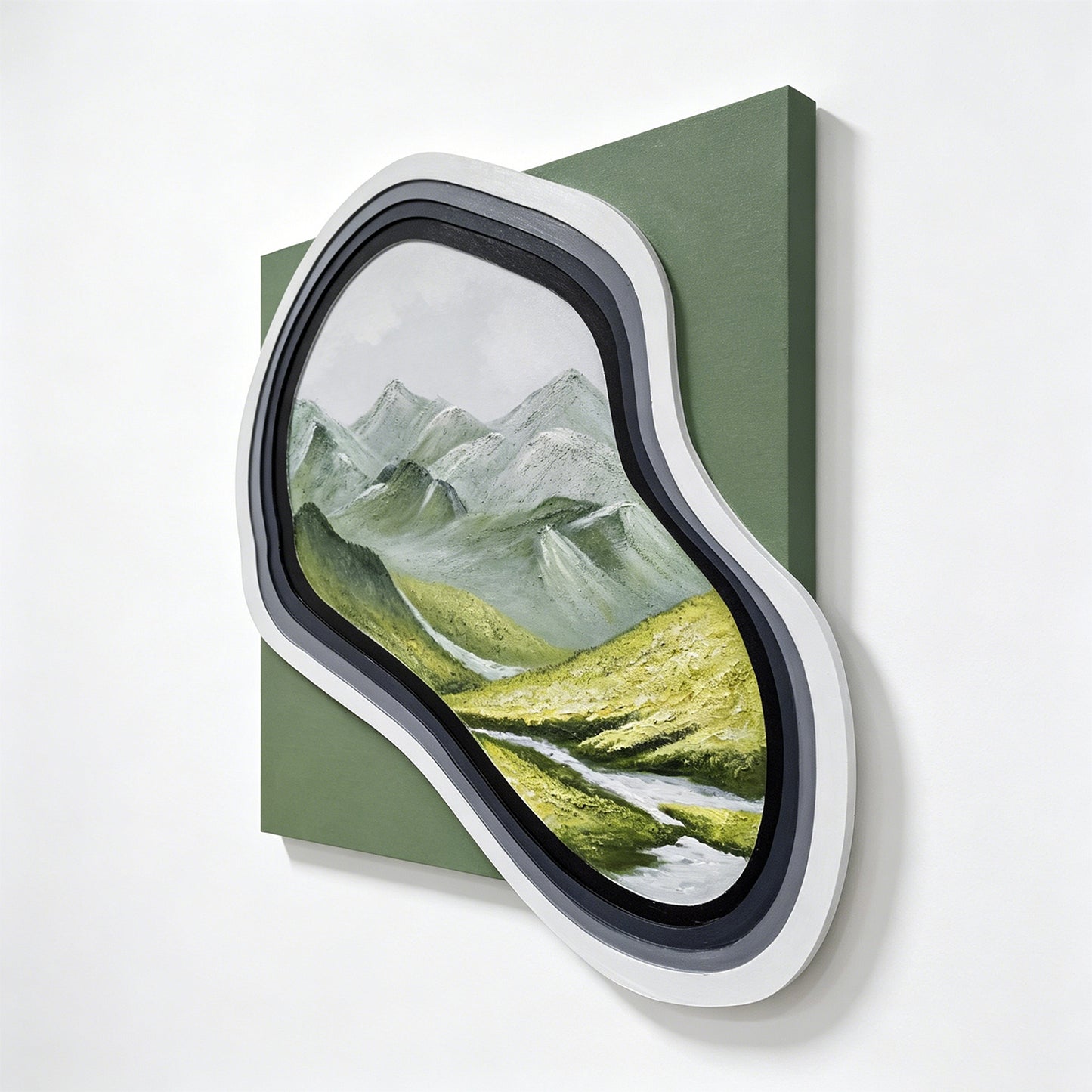 Mountain View Organic Mirror Art