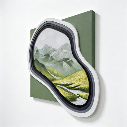 Mountain View Organic Mirror Art