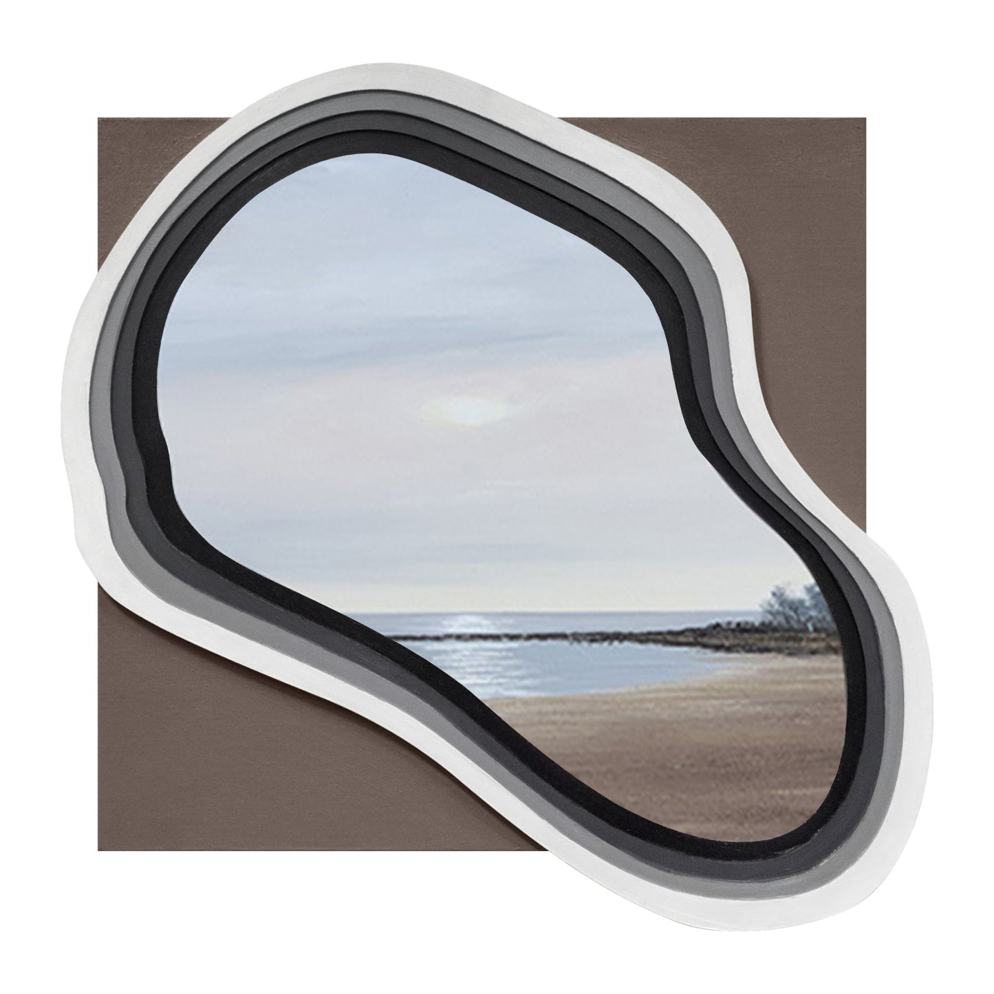 Mountain View Organic Mirror Art