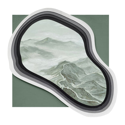 Mountain View Organic Mirror Art