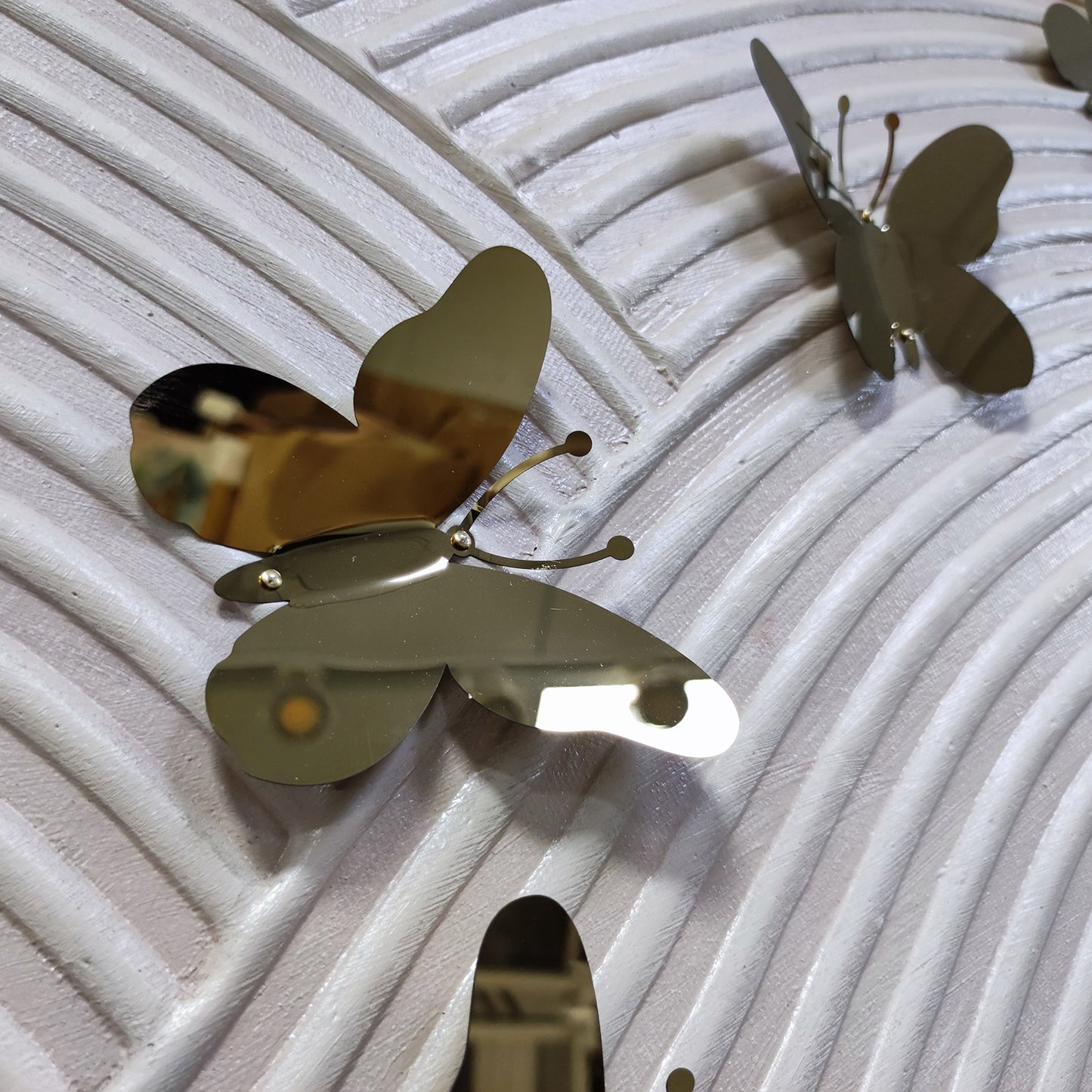 Golden Butterfly Line Wall Panels