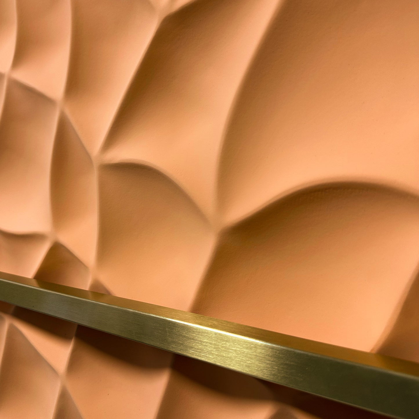 Copper Sun Geometric Wall Sculpture