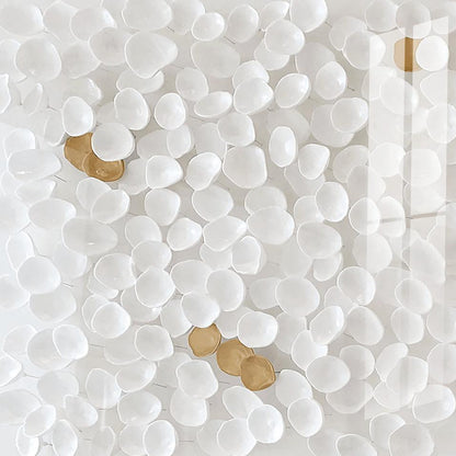 White Petal Paper Shadow Box Art