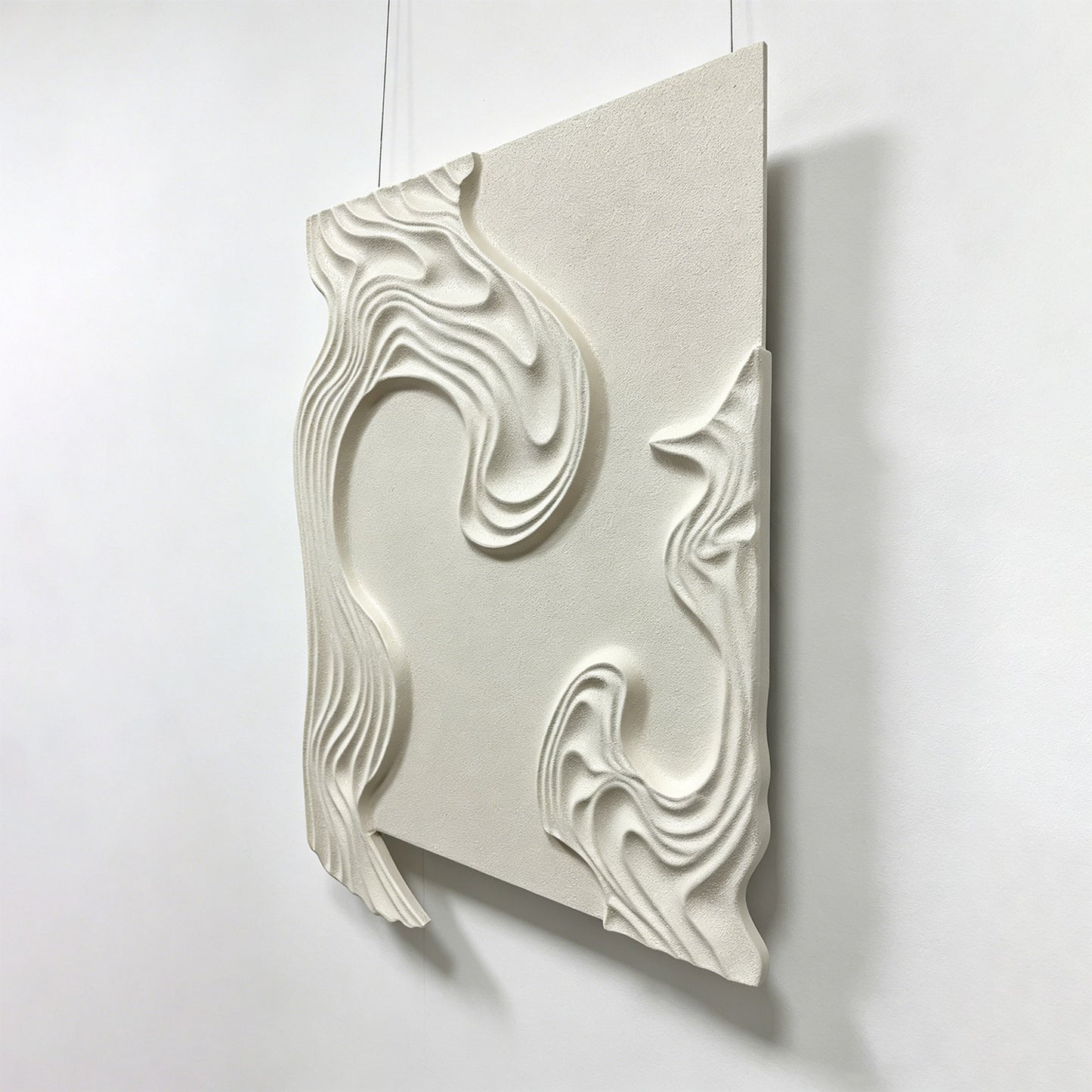 Ivory Contour Organic Wall Relief