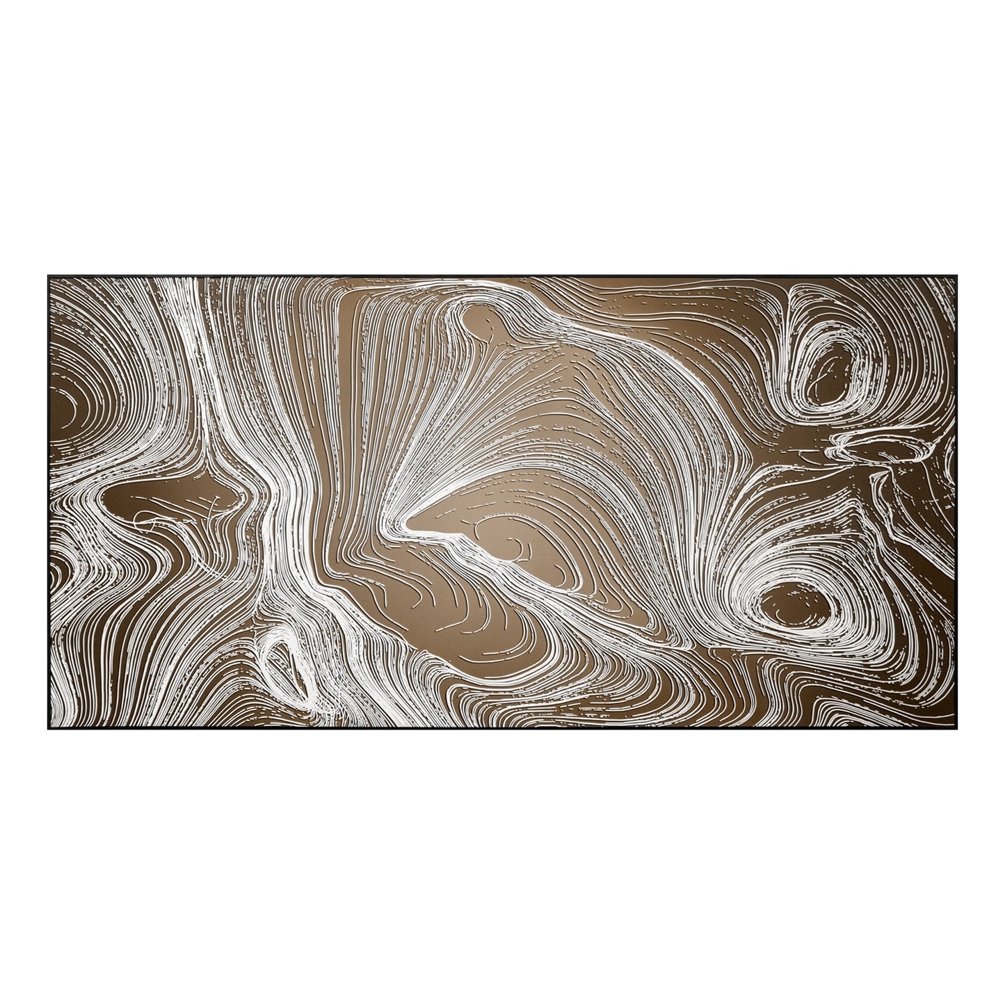 Golden Timber Grain Relief Wall Art