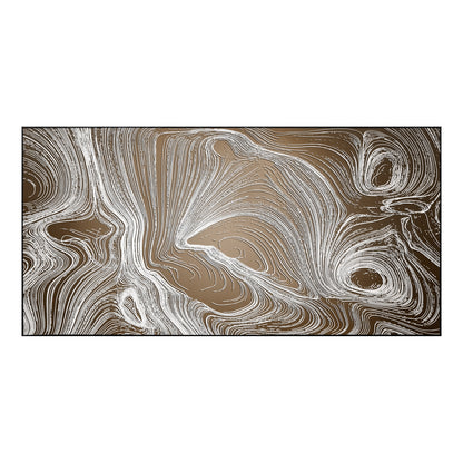 Golden Timber Grain Relief Wall Art