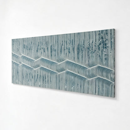 Silver Horizon Textured Wall Panel
