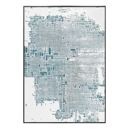 Rose Grid Textured Abstract Wall Art