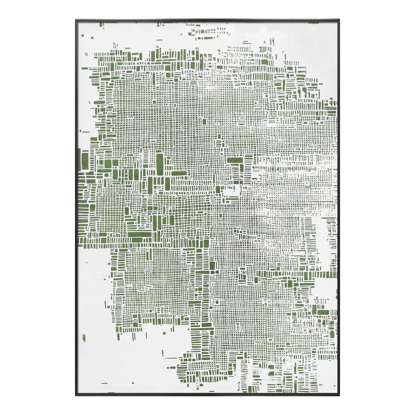 Rose Grid Textured Abstract Wall Art