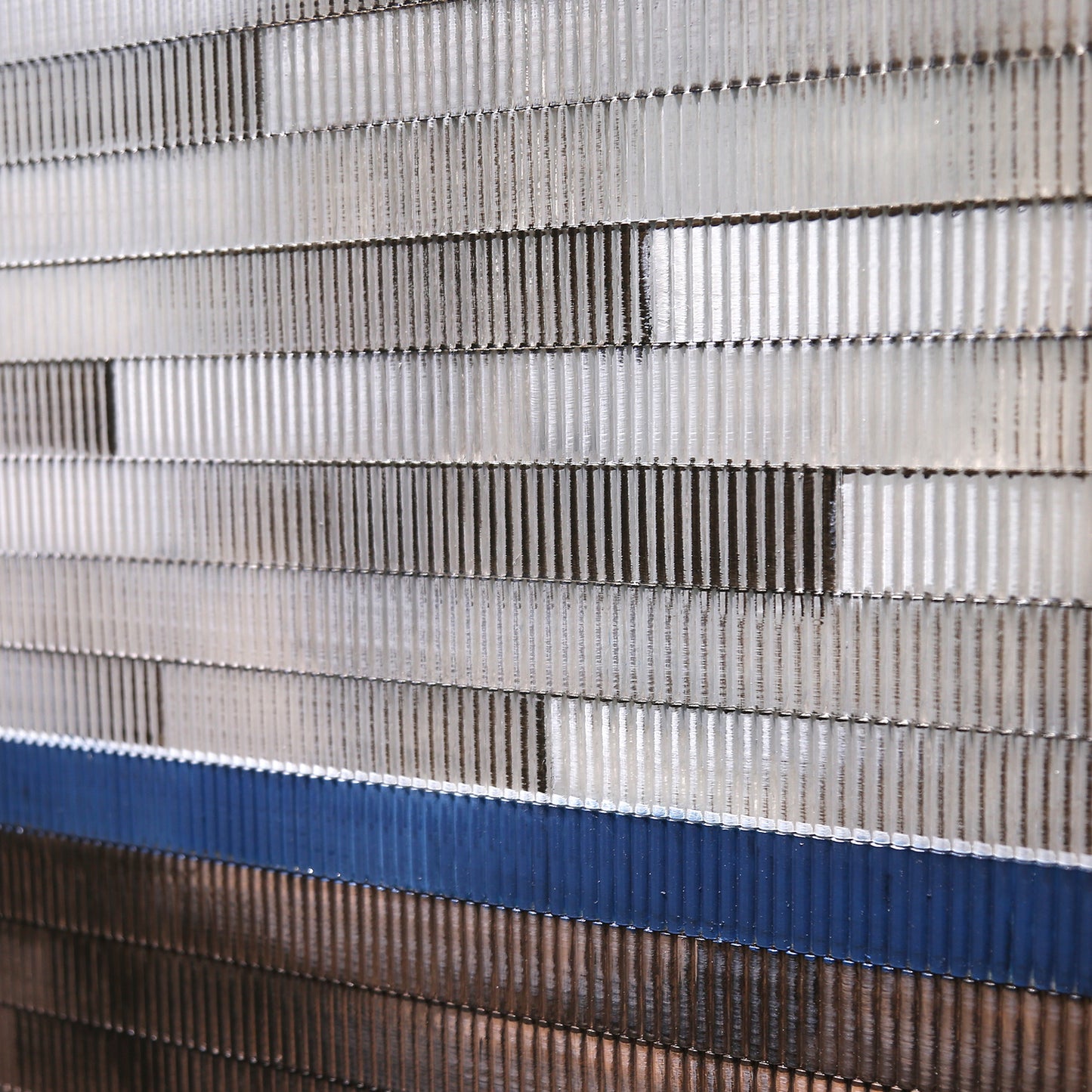 Metallic City Block Wall Mosaic