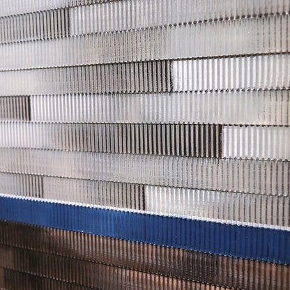 Metallic City Block Wall Mosaic