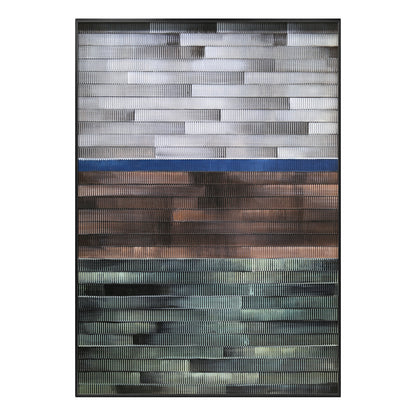 Metallic City Block Wall Mosaic