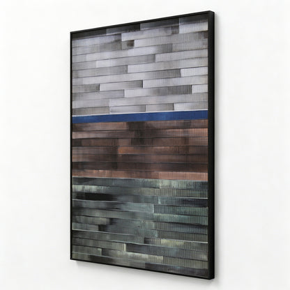 Metallic City Block Wall Mosaic