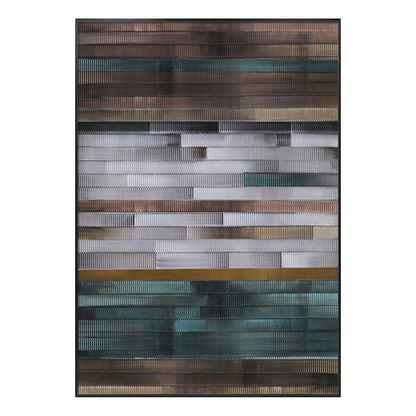 Metallic City Block Wall Mosaic