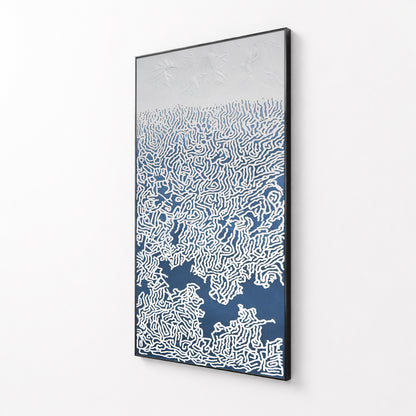 Cascading Coast Textured Wall Art